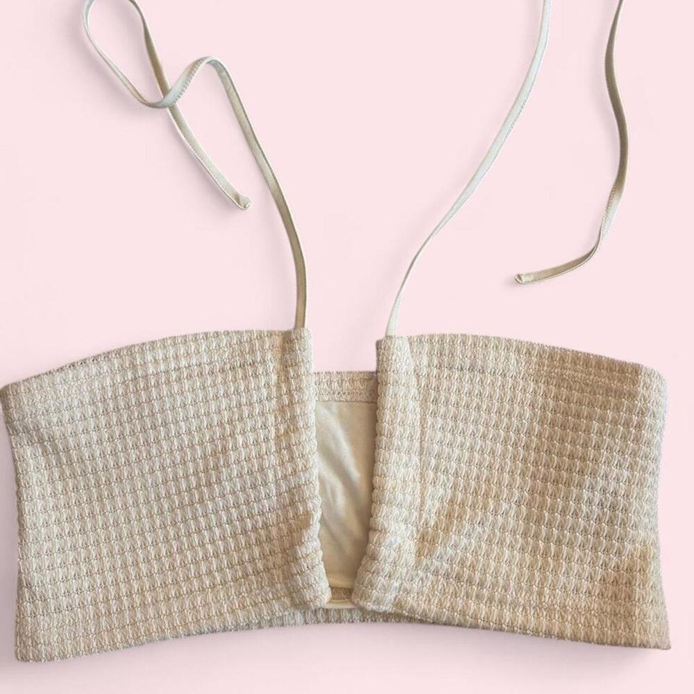 Ladies cream tube top